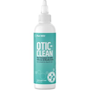 Pet MD Cat & Dog Ear Cleaner - Otic Ear Solution for Dogs - Pet Ear Cleaner - Cat Ear Cleaner Liquid - Cat & Dog Cleaning Supplies - Sugar Cookie Scent - 8 oz.