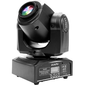 ZU&RU LED Stage Lights Moving Head Lights 8 Gobos 15 Colors 11 Channels 30W Spotlights DMX 512 with Sound Activated for Wedding DJ Party Stage Lighting