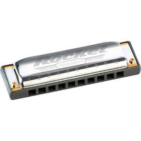 HOHNER Rocket Harmonica Key of E, Silver (M2013BXE)