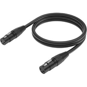 XLR Female to Female Cable, 3 Pin XLR Female to Female Microphone Mic Cord for Audio and Sound Equipments(10ft/3m,1pack)