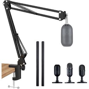 Seiren V3 Mini Boom Arm - Mic Arm for Razer Mini, Seiren V2, Seiren X and Most Microphone, Adjustable Boom Scissor Arm Stand with 3/8" to 5/8" Adapter by SUNMON