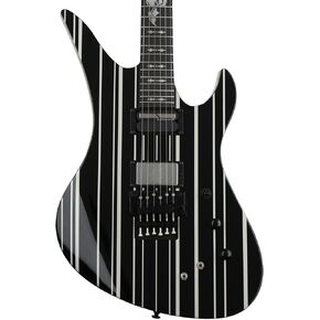 Schecter Synyster Gates Custom-S - Black with Silver Stripes