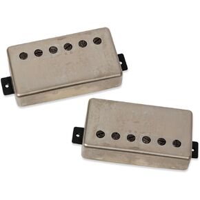 Seymour Duncan Nazgul and Sentient Set - High Output 6-String Neck and Bridge Electric Guitar Pickups for Hard Rock and Modern Metal - Raw Nickel