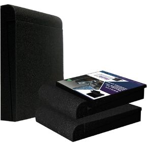 Studio Monitor Isolation Pads for 5'' Speakers, 2 Pack Set High Density Acoustic Isolation Pads for Sound Improvement Prevent Vibrations - M