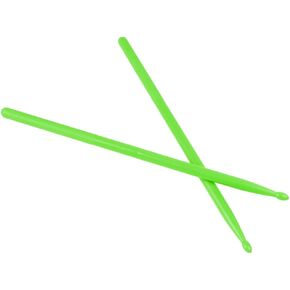 OriGlam 2pcs Drum Sticks 5A Drumsticks Drum Sticks Set, Comfortable Grip 5A Nylon Tip Drum Sticks for Adults, Kids and Beginners (Green)