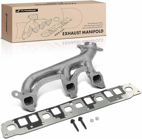 A-Premium Rear Exhaust Manifold Kit W/Gasket, Bolts, Nuts [6Cyl 4.0L] Compatible with Jeep WJ Series Grand Cherokee 1999-2004, TJ Series Wrangler 00-06, XJ Series Cherokee 00-01, TJ Series TJ 00-06 in Saudi Arabia