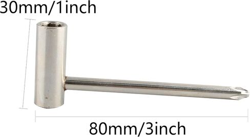 3 Size Taylor Guitar Truss Rod Wrench,Guitar Adjusting Neck Toolguitar Accessory 6.35mm 7mm 8mm(Chrome) in Kuwait