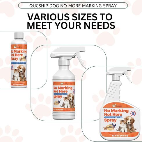 Qucship 8 Oz Natural Training Aid No Chew Spray for Dogs, Dogs No Chew and Lick, Dog Premium Bitter Apple Spray for Dogs, Safe for Pets and Home in Saudi Arabia