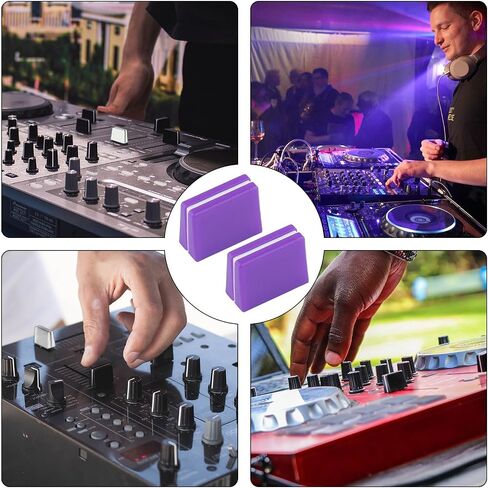16pcs Fader Caps, Slider Fader Knobs Fader Caps Mixer Fader Knobs for Pioneer DJM350, 400, 500, 700, 750, 800, 850, 900NEXUS, 900SRT, 900NXS2, 2000, 2000nexus Easy to Install (Purple) in Saudi Arabia