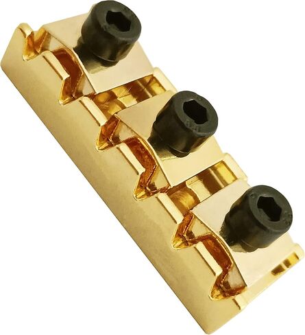 42mm Guitar Metal Locking Nut String Lock for Floyd Rose Style Electric Guitar Tremolo Double Lock System, Gold in Saudi Arabia