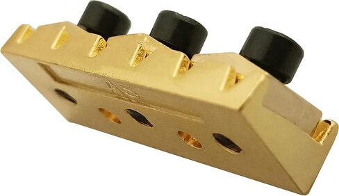 42mm Guitar Metal Locking Nut String Lock for Floyd Rose Style Electric Guitar Tremolo Double Lock System, Gold in Saudi Arabia