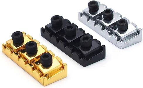 42mm Guitar Metal Locking Nut String Lock for Floyd Rose Style Electric Guitar Tremolo Double Lock System, Gold in Saudi Arabia