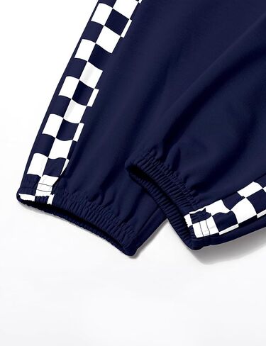 Unisex Boys Girls Clothes Plaid 2 Piece Outfits Athletic Tracksuit Hooded Sweatshirt and Sweatpants Kids Sweatsuits in Kuwait