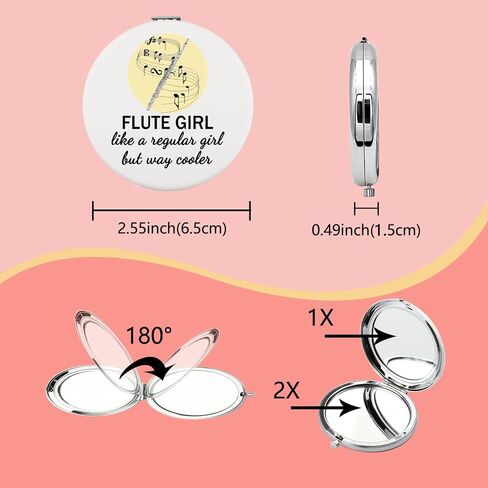 TIIMG Flute Lover Gift Flute Music Lover Gift Flute Player Gift Flutist Gift for Flutist Flute Girl (Flute Mirror) in Saudi Arabia