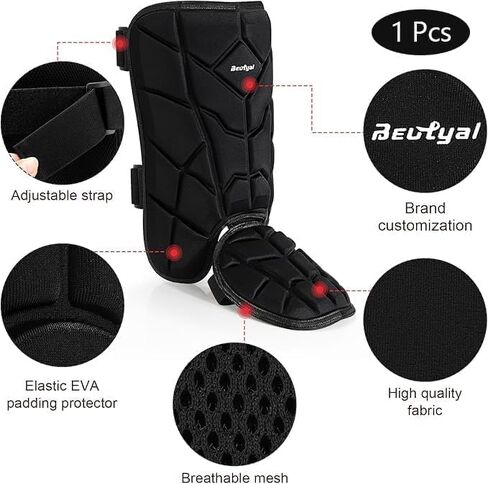 واقيات ساق باتر، واقي قدم ساق البيسبول مع أشرطة قابلة للتعديل للشباب in Kuwait
