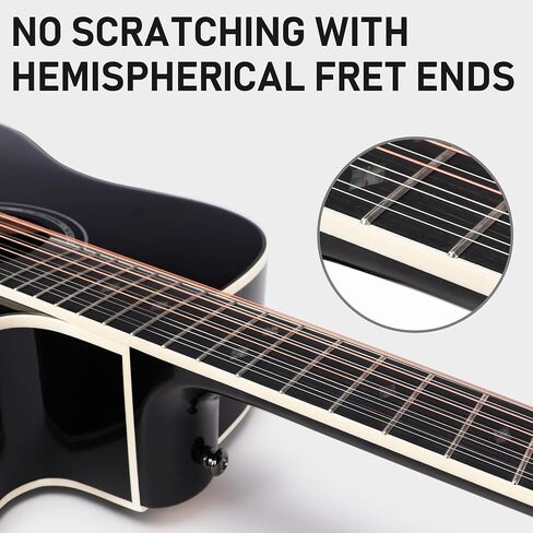 12 String Acoustic Electric Cutaway Guitar with EQ & Build-In Tuner, Solid Spruce Top for Rich Resonance, Premium Handcrafted, Bone Nut for Vibration Enhancement, Glossy Black. in Saudi Arabia