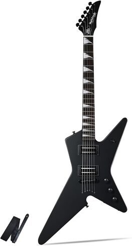 WestCreek Guitars HIGH VOLTAGE（HV）Heavy Metal Solid Body Electric Guitar with strap (Black) in Kuwait