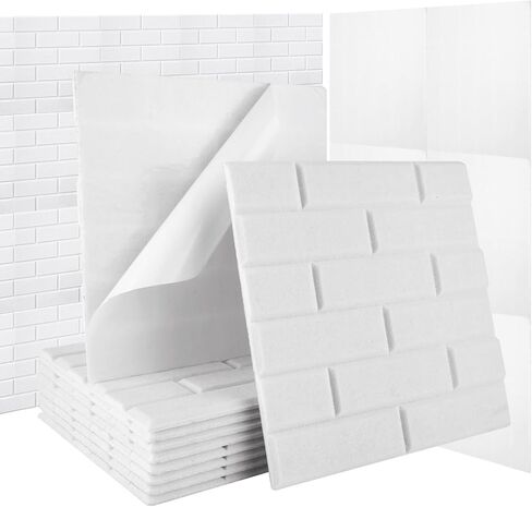 12 حزمة من ألواح الرغوة المقاومة للصوت للجدران، لوحات صوتية ذاتية اللصق، لوحات جدارية عازلة للصوت، ألواح ترطيب الصوت البيضاء، مانع لتقليل الضوضاء وامتصاصها وإلغائها in Kuwait