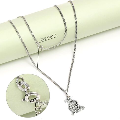 LeCalla 925 Sterling Silver Antique Lord Hanuman Ganesh/Ganapati Pendant Necklace for Men Women Young Boy Girls in Kuwait