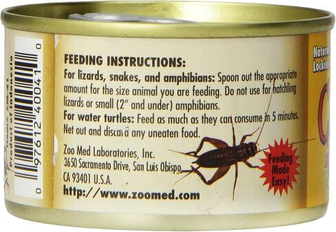 Zoo Med Laboratories Can O Crickets Pet Food, 1.2 Ounce Each (3 Pack) in Kuwait