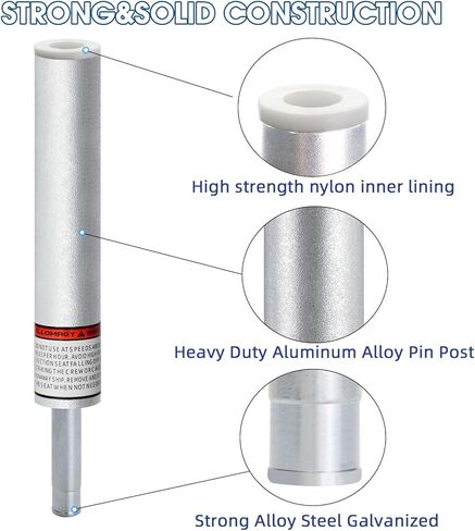 3/4" Boat Seat Pin Post,Marine Boat Seat Pedestal Base Post for Mounting Boat Seat,Boat Seat Pedestal Post Lock-in Aluminum Boat Seat Extension Post Pole for Marine Pontoon Boat Fishing Boat Bass Boat in Kuwait