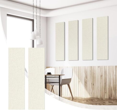 Olanglab Fabric Acoustic Panels, 2 Pack Fabric Wrapped Panel Acoustical Soundproof Wall Panels Sound Absorbing,Sound Absorbing Panels for Studio Acoustic Treatment (Black, 24x12 in) in Saudi Arabia