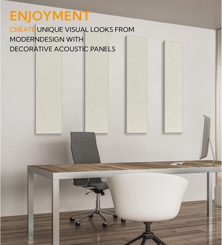 Olanglab Fabric Acoustic Panels, 2 Pack Fabric Wrapped Panel Acoustical Soundproof Wall Panels Sound Absorbing,Sound Absorbing Panels for Studio Acoustic Treatment (Black, 24x12 in) in Saudi Arabia