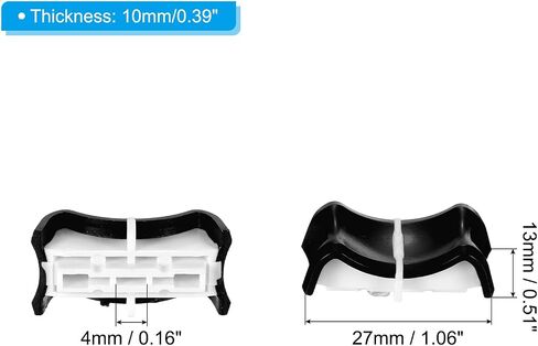 PATIKIL Console Mixer Slider Fader Knob Cap Touch Sensitive Slider Insert Shaft 27x13x10mm ABS Black for Potentiometer Pack of 10 in Saudi Arabia
