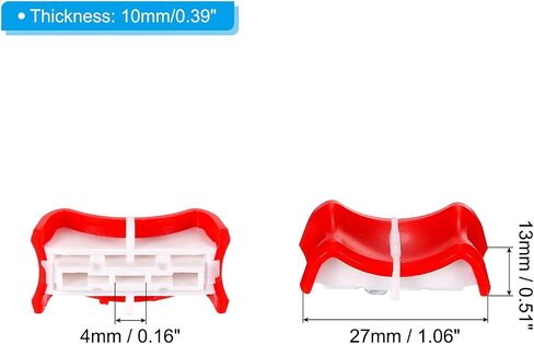 PATIKIL Console Mixer Slider Fader Knob Cap Touch Sensitive Slider Insert Shaft 27x13x10mm ABS Black for Potentiometer Pack of 10 in Saudi Arabia