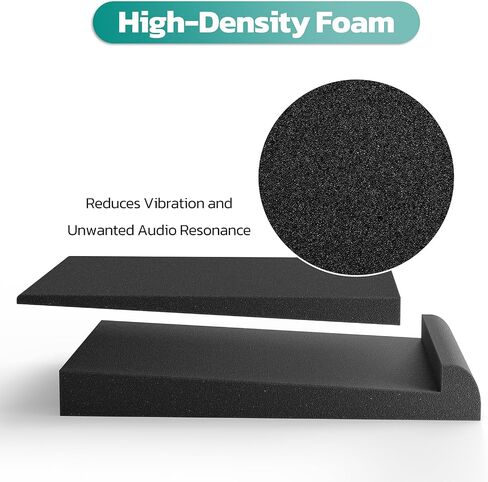 HYCHINS Subwoofer Isolation Pad Pair (1.6" X 7.7" X 11.8" Stereo Vibration Isolation Stabilizer Base) - Speaker Foam - Speaker Isolation Pad - Isolation Pads, Subwoofer Stand, Speaker Isolation Pads in Saudi Arabia