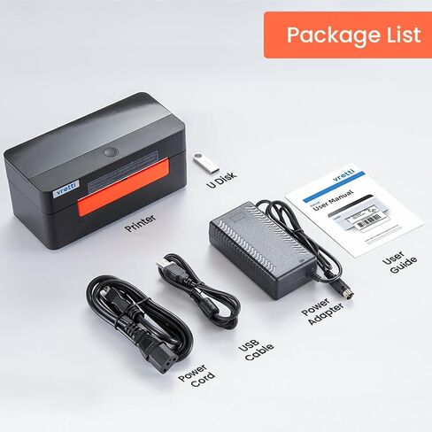 vretti Thermal Shipping Label Printer - 4x6 USB Label Printer - Desktop Barcode Pink Label Printer for Small Business & Shipping Packages Compatible with Mac, Windows, Linux, UPS, USPS(USB Version) in Saudi Arabia