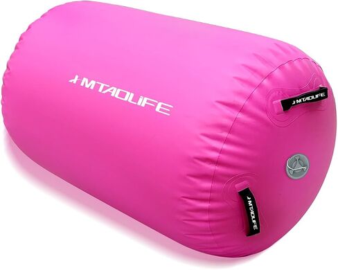 Gymnastics Air Roller Air Barrel, Inflatable Tumble Roller Mat, Back Somersault Backbend Trainer for Yoga Training Cheerleading Home Use in Kuwait