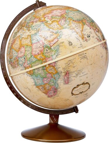 Replogle Globes Franklin World Globe، محيط عتيق، قطر 30.48 سم، أكثر من 4000 اسم مكان in Kuwait