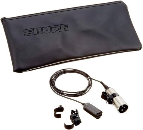ميكروفون Shure SM11 الديناميكي المصغر متعدد الاتجاهات مع كابل مرن طويل العمر، ومجموعة مشبك ربط، ومجموعة ربط ربط، ومشبك حزام موصل وحقيبة حمل بسحاب (SM11-CN) in Kuwait