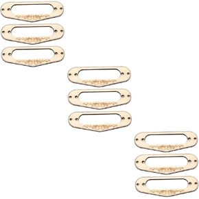 ibasenice Pickup Double Coil 3pcs Humbucker Ring Pickup Mounting Ring Pickup Ring Dual Pickups Wooden Frame Single Double Coil