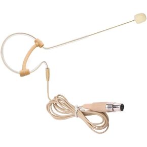 Single Ear Headset Microphone Earset Headworn Mic Compatible with AKG Wireless System Bodypack Transmitter with 1.2m Cable Windscreen Mini XLR 3 Pin TA3F Plug