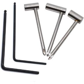 Guitar Truss Rod Wrench Set with L Wrench 5-Pack