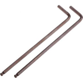 Musiclily Basic 3/16 inch Guitar Bass Truss Rod Hex Wrench Allen Key Ball End Adjustment Tool for Mexico Fender (Set of 2)