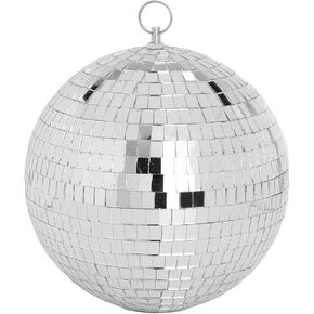 Mirror Ball, 8 inch Reflective Light Dance Disco Balls with Hanging Ring for DJ Club Party,Home Decoration, Family Gathering Live Stage (8 inch, Pink)