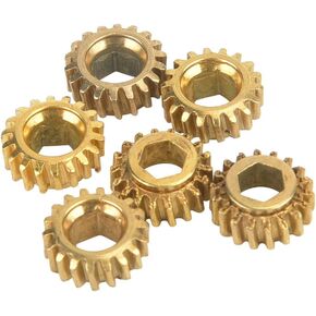 6Pcs 4mm Guitar Tuning Gears Hexagonal Guitar Shafts Gears Gear for Classical Guitar