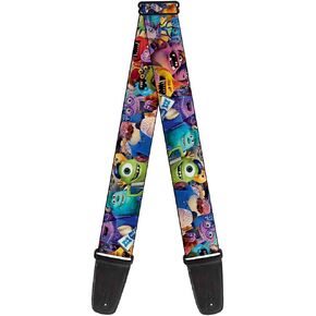 Buckle-Down Guitar Strap - Monsters University Monsters Stacked - 2" Wide - 29-54" Length