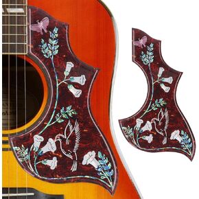 Hummingbird Acoustic Guitar Pickguard, Self Adhesive, Anti Scratch Guitar Plate, 2mm Thick, Guitar Pick Guard for Standard Size Guitars