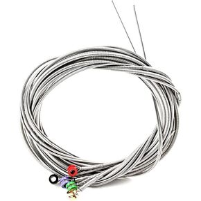 Alnicov 5 String Guitar Bass Strings，Stainless Steel ，With Color Ball Ends for Electric Bass Guitar Replacement Parts