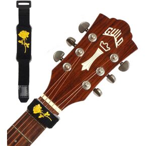 2 Pcs Guitar String Muter Noise Reducer Guitar Dampener, Universal Guitar Fretboard Muting Wraps Instruments Accessory for Classical Guitar Folk Guitar Electric Guitar Bass(Rose)