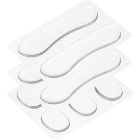 MECCANIXITY 10 Pcs Drum Dampeners Gel Pads Silicone Mute Pads Drum Silencers Drum Dampeners Moon Gels Clear 30x25x3mm/98x22x2mm for Drums Cymbals Tone Control