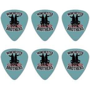 Supernatural Brothers Novelty Guitar Picks Medium Gauge - Set of 6