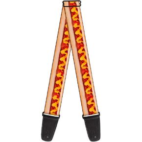 Buckle-Down Guitar Strap Hot Dog Mustard Ketchup Vivid 2 Inches Wide
