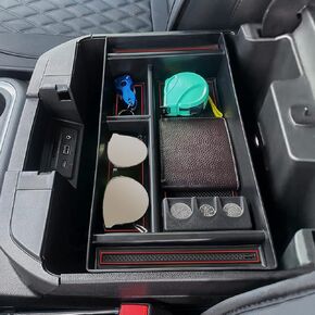 Latest Full Size Tray Compatible with 2019-2022 Chevy Silverado/GMC Sierra 1500 and 2020-2023 Silverado/Sierra 2500HD 3500HD, New Center Console Organizer (Full Console w/Bucket Seats ONLY)