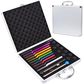 مجموعة شوكة ضبط الشاكرا، 10 شوكات ضبط متعددة الألوان مع قطعة قماش للتنظيف، ومطارق مطاطية، والتأمل، واليوجا، والشفاء in Kuwait