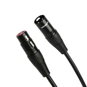 Balanced XLR Microphone Cable 6 Feet Male to Female 3 Pin Mic Cord XLR Cable for Powered Speakers Audio Interface Mic Mixer and Recording Devices Upgraded